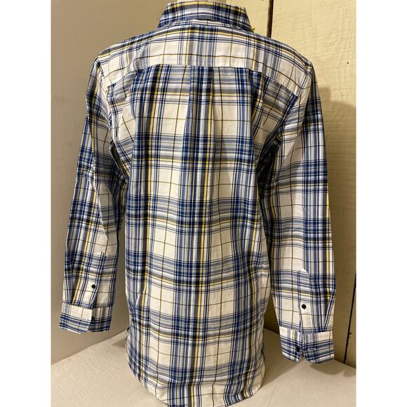 Lauren Ralph Lauren Women's Size Medium Plaid 1/2 Button Down Casual Shirt - Picture 2 of 9